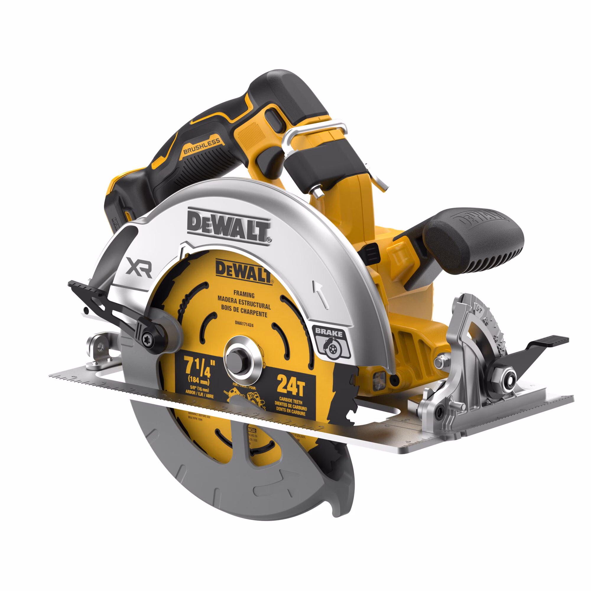 DCS590B Scie circulaire 7 1/4 po sans balai sans fil 20 V MAX* XR® (outil seulement)