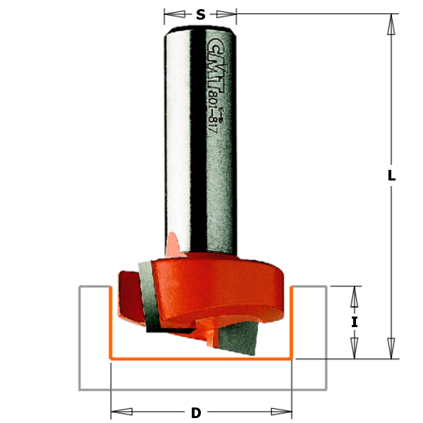 801.127.11 HM-FR. D'AFFLEUREUSE D=1/2'' S=1/4'' DR