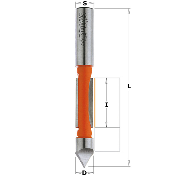 816.064.11 HM-FRAISE POUR OCCULUS D=1/4'' I=3/4'' L=2-1/2''