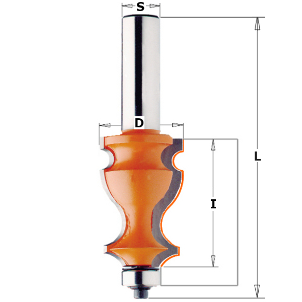 855.902.11 FRAISE POUR CADRE + ROUL. HM S=1/2'' D=1-1/16'' I=1-5/8''