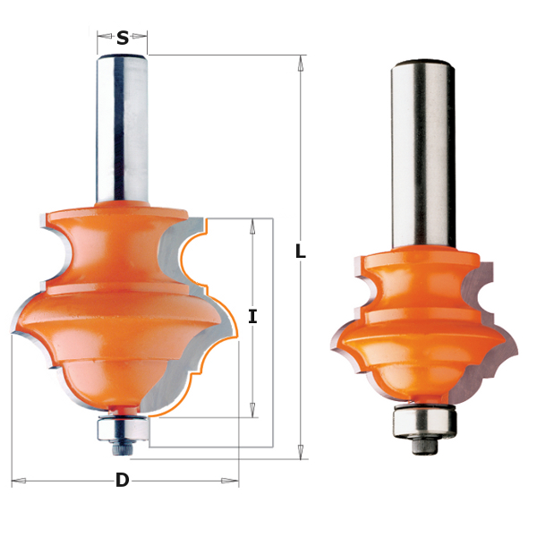 856.802.11 FRAISE MULTIPROFILE + ROUL. HM S=1/2'' D=2-3/16''