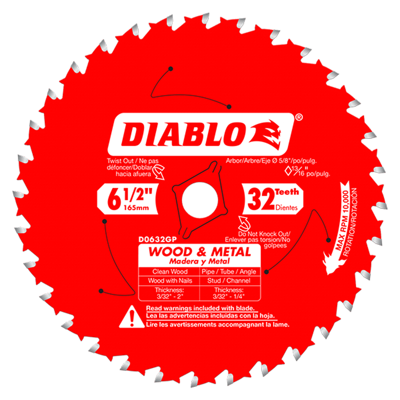 D0632GPA LAME 6-1/2 PO - 32 DENTS