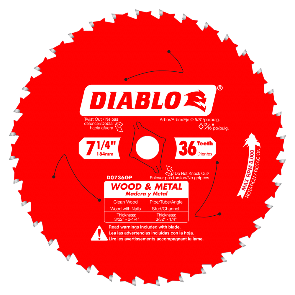 D736GPA LAME 7-1/4 PO - 36 DENTS
