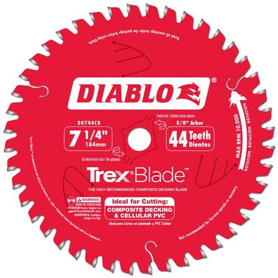 D0744CDC LAME POUR PLANCHER COMPOSITE 7-1/4''