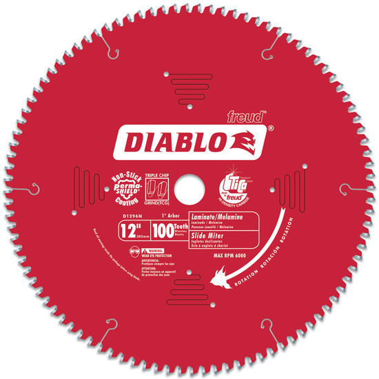 D12100X LAME DE FINITION DIABLO 12'' X 100 DENTS