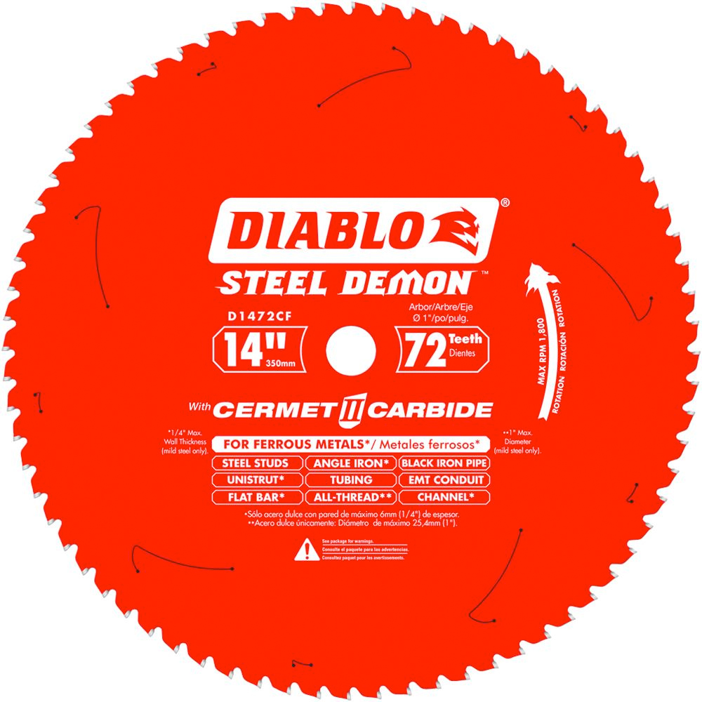 D1472CF LAME CERMET 14'' X 72 DENTS