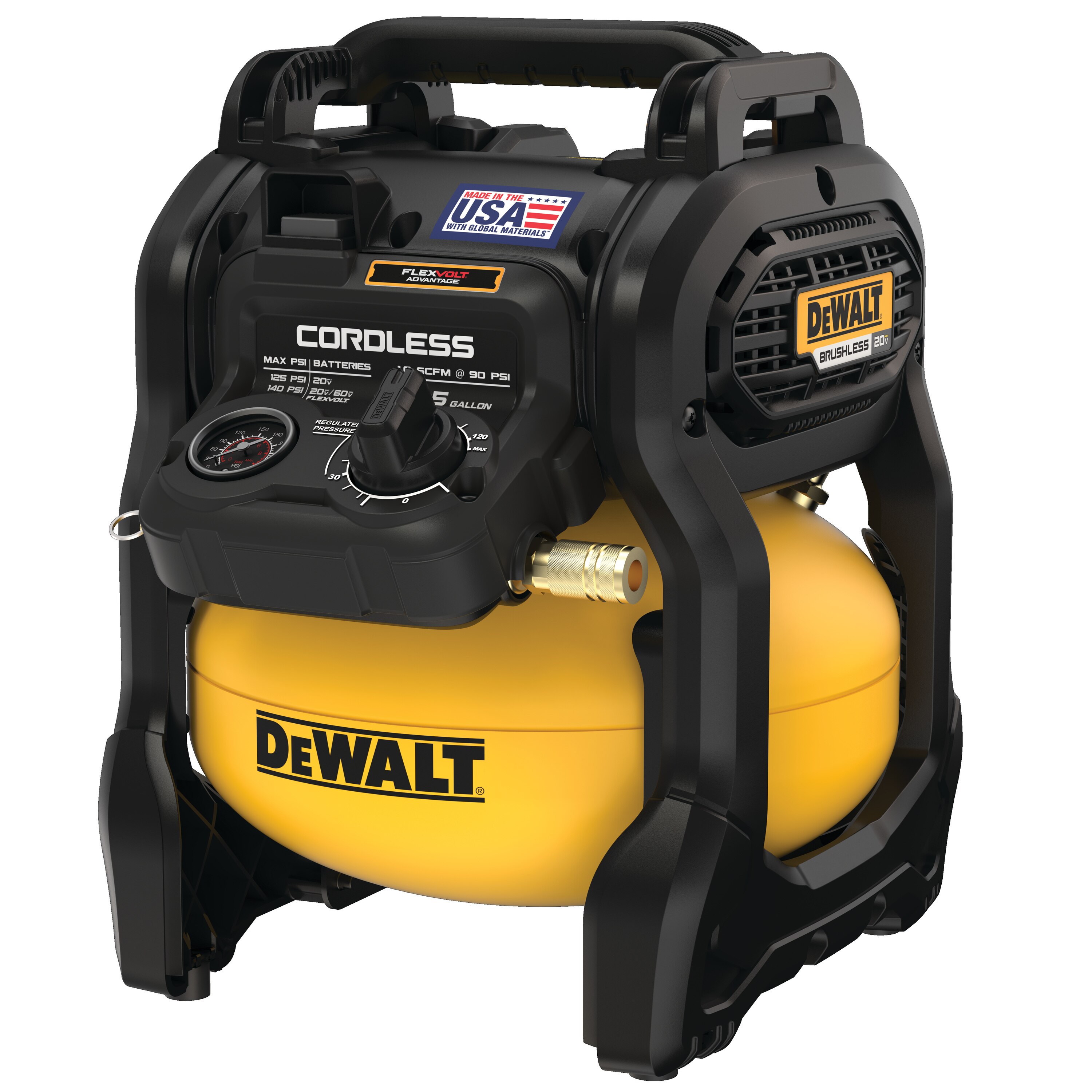 DCC2520B COMPRESSEUR D'AIR SANS FIL 20V MAX 2-1/2 GAL. SANS BALAIS (OUTIL SEULEMENT)