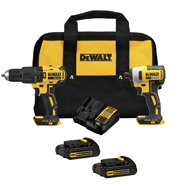 DCK276C2 PERCEUSE/VISSEUSE À PERCUSSION SANS FIL 20 V MAX* SANS BALAIS DE 1/2 PO ET ENSEMBLE DE TOURNEVIS À PERCUSSION DE 1/4 PO