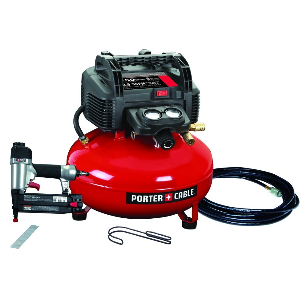 PCFP12236 COMPRESSEUR 6 GALLONS + CLOUEUSE 18G. BN200C