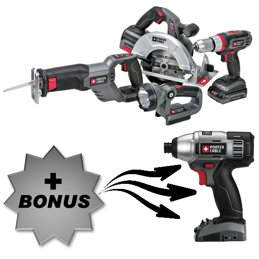 PCL418C-2BID ENSEMBLE 4 OUTILS 18V. (+ BONUS)